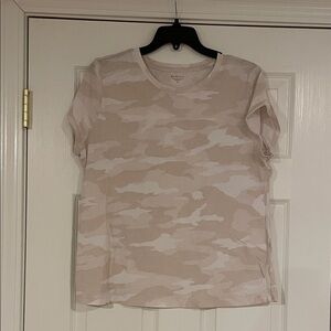 Athleta Tan Camouflage Tee